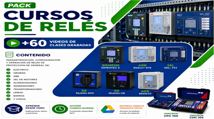 Portada del curso PACK RELES DE PROTECCION