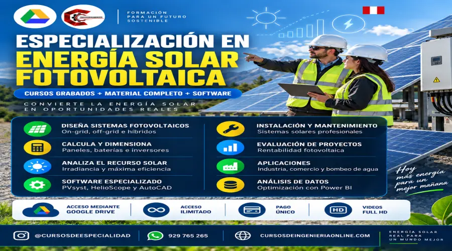 Portada del curso PACK SISTEMAS FOTOVOLTAICOS