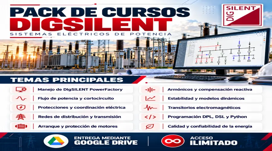 Portada del curso PACK DIGSILENT